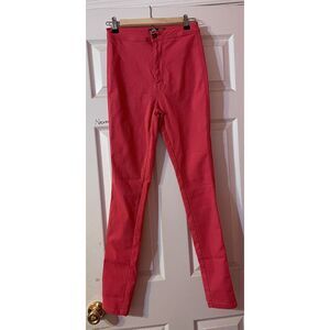 JC JO Stretchy Pink‎ Jeans  Sz L purched from a Boutique High Waisted